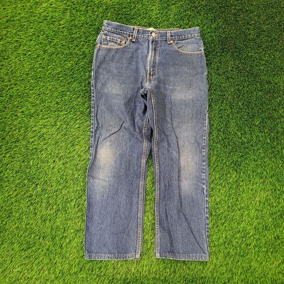 LEVIS 505 Jeans 32x28 (34x32) Blue Classic - Picture 1 of 16